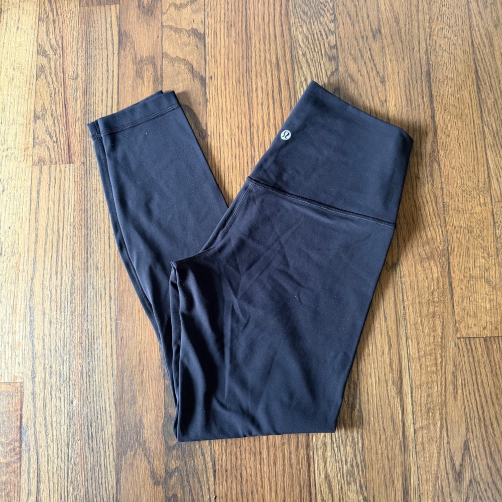 Lululemon Size 6 Align High-Rise Pant Black Nulu Yoga Leggings LW5CT3S